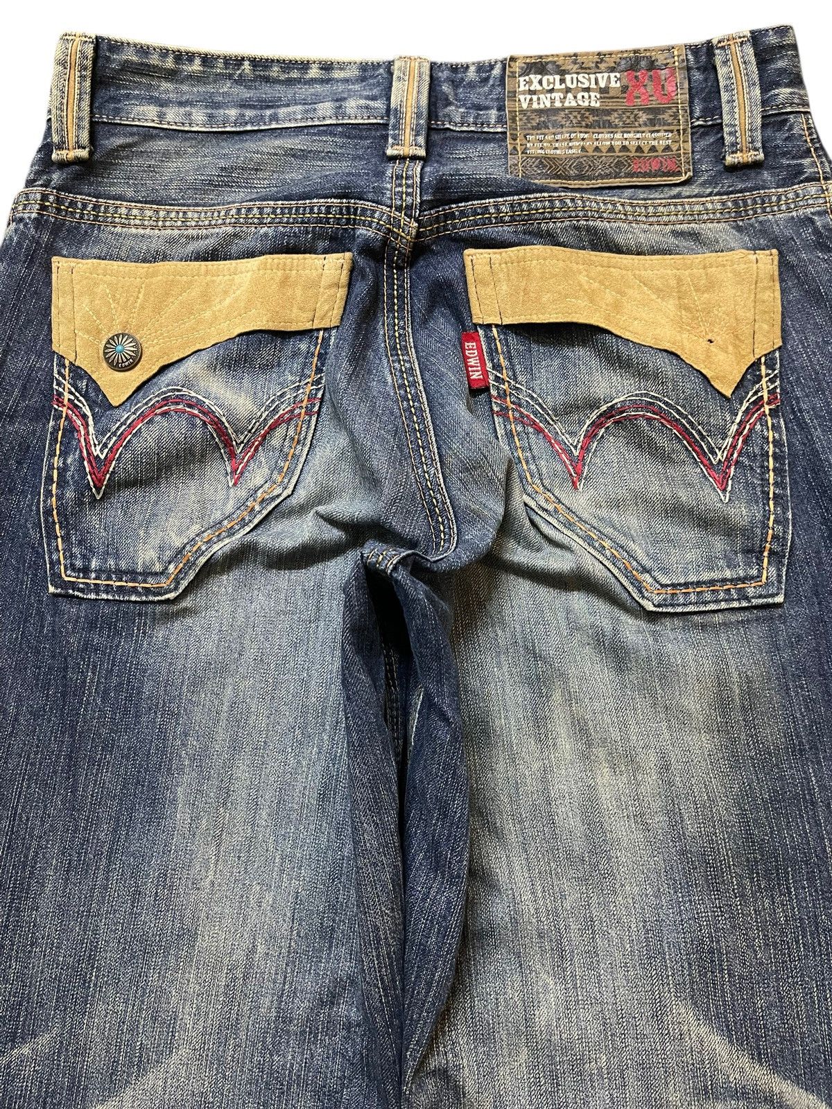 Edwin Edwin XV Exclusive Vintage Mud Wash Clawmark Wide Leg Jeans Size US 32 / EU 48 - 5 Thumbnail