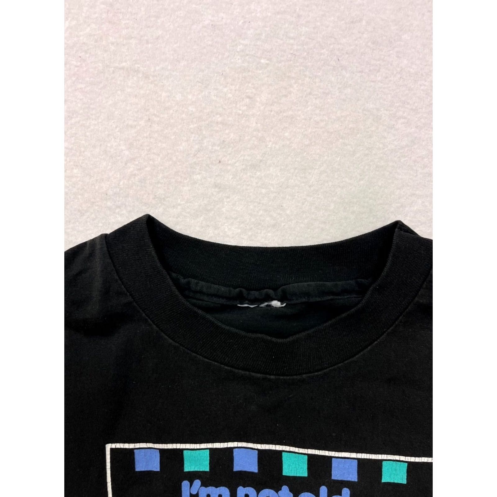 Vintage Mens L Black Graphic T-Shirt Im Not Old Im a Recycled Teenager Mens Size US L / EU 52-54 / 3 - 3 Thumbnail