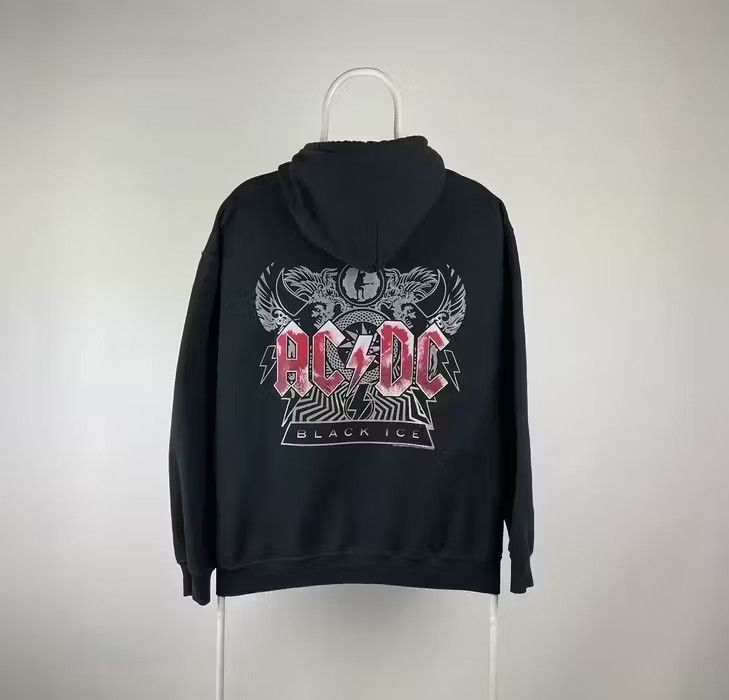 AC/DC Ac/dc hoodie zip rock vintage size Medium black big logo Size US M / EU 48-50 / 2 - 2 Thumbnail