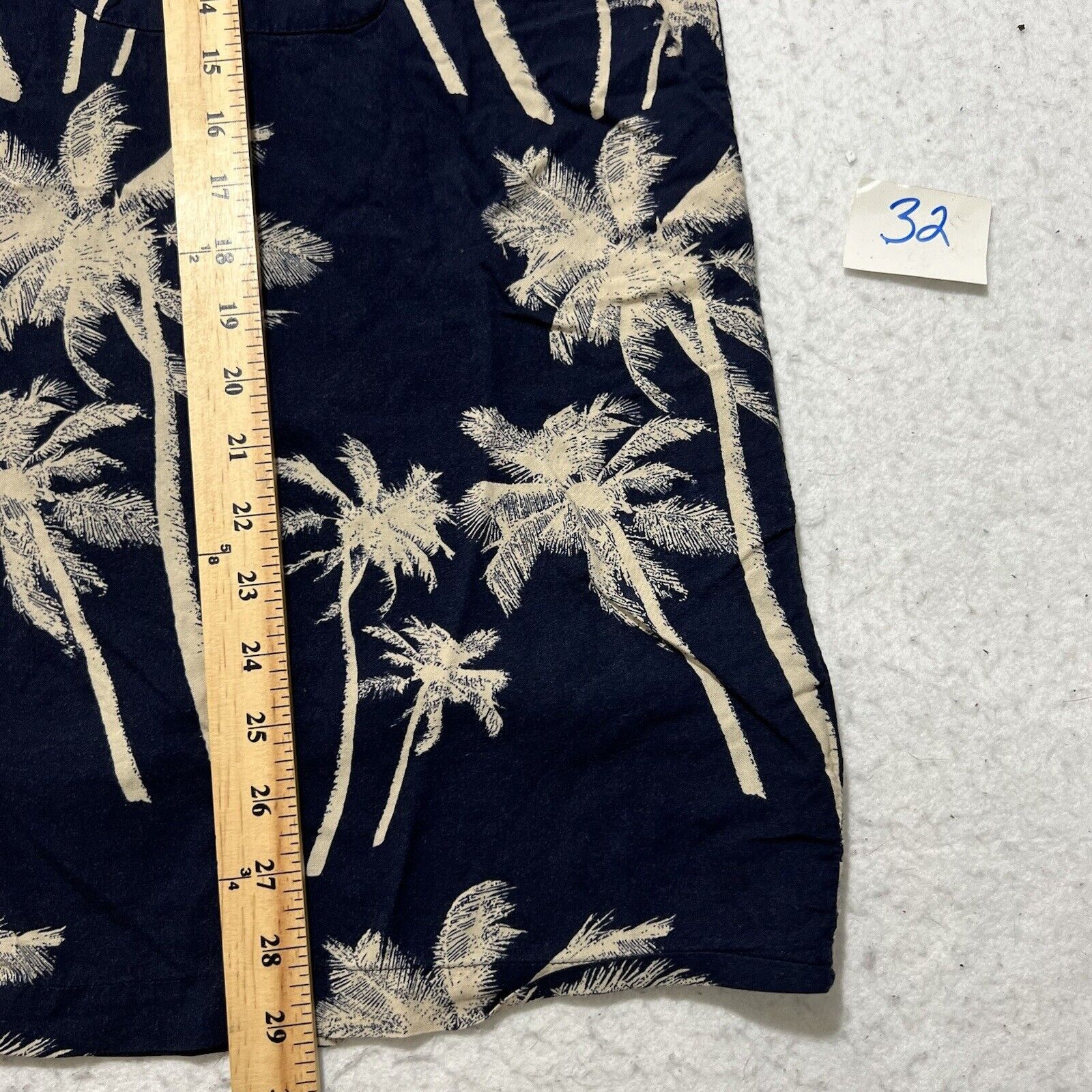 Knightsbridge Knightsbridge XXL Hawaiian Palm Tree Navy Button Up Shirt Size US XXL / EU 58 / 5 - 8 Thumbnail