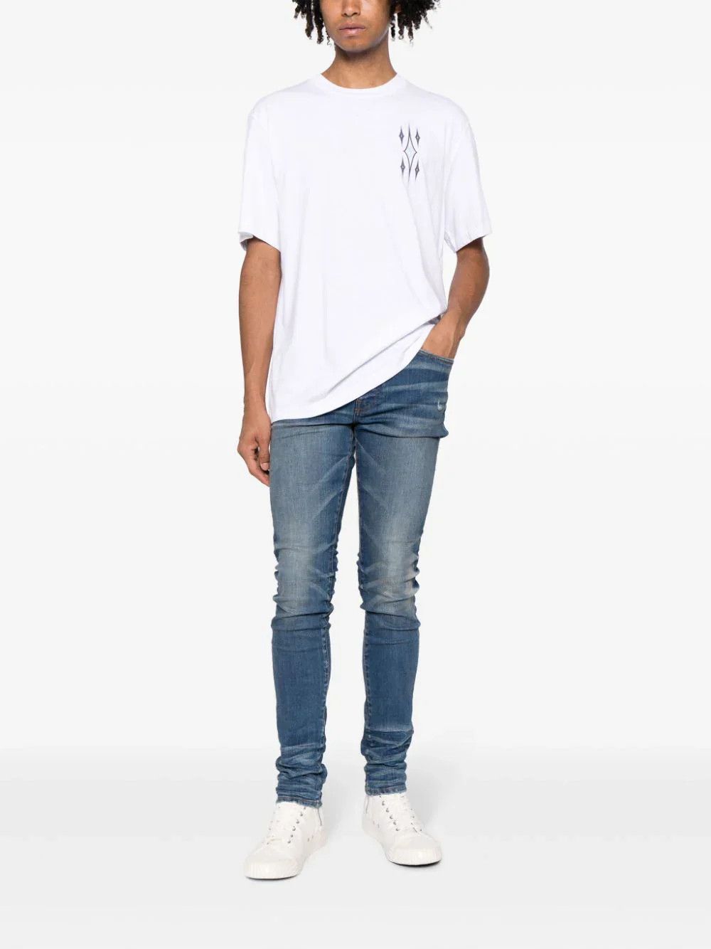Amiri o1gr1nt0325 Stack Jeans in River Indigo Size US 34 / EU 50 - 3 Thumbnail