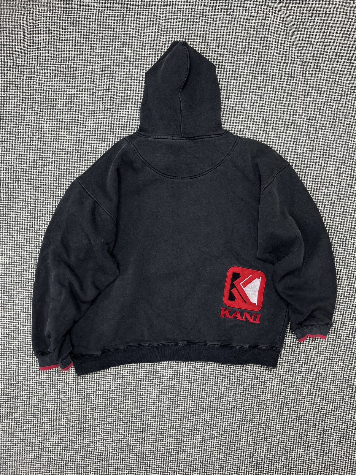 Karl Kani × Vintage 90s Karl Kani baggy hoodie washed fader skate rap y2k Size US XL / EU 56 / 4 - 2 Thumbnail