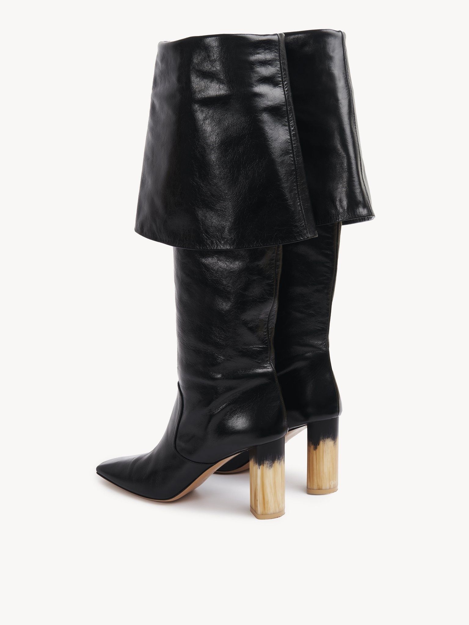 Chloe o1loc1c11125 Georgia Heeled Boots in Black Size US 7 / IT 37 - 5 Thumbnail