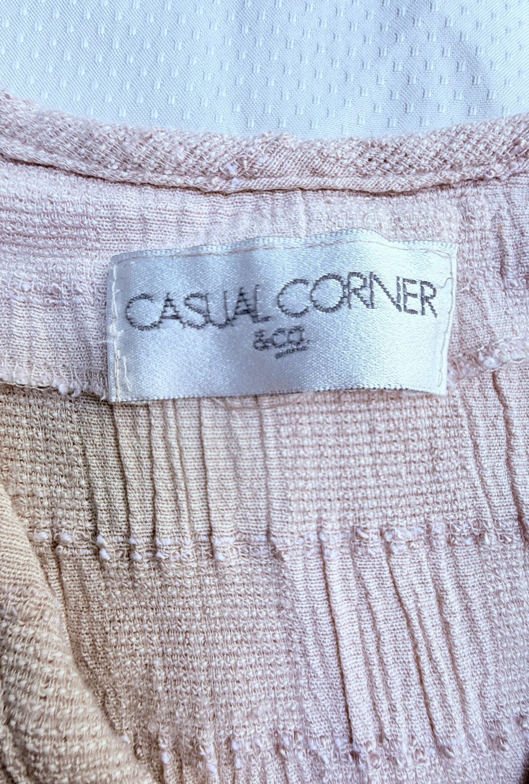 Other Vintage Casual Corner Textured Button Vest L 17.5”x21.5” Size L / US 10 / IT 46 - 3 Thumbnail