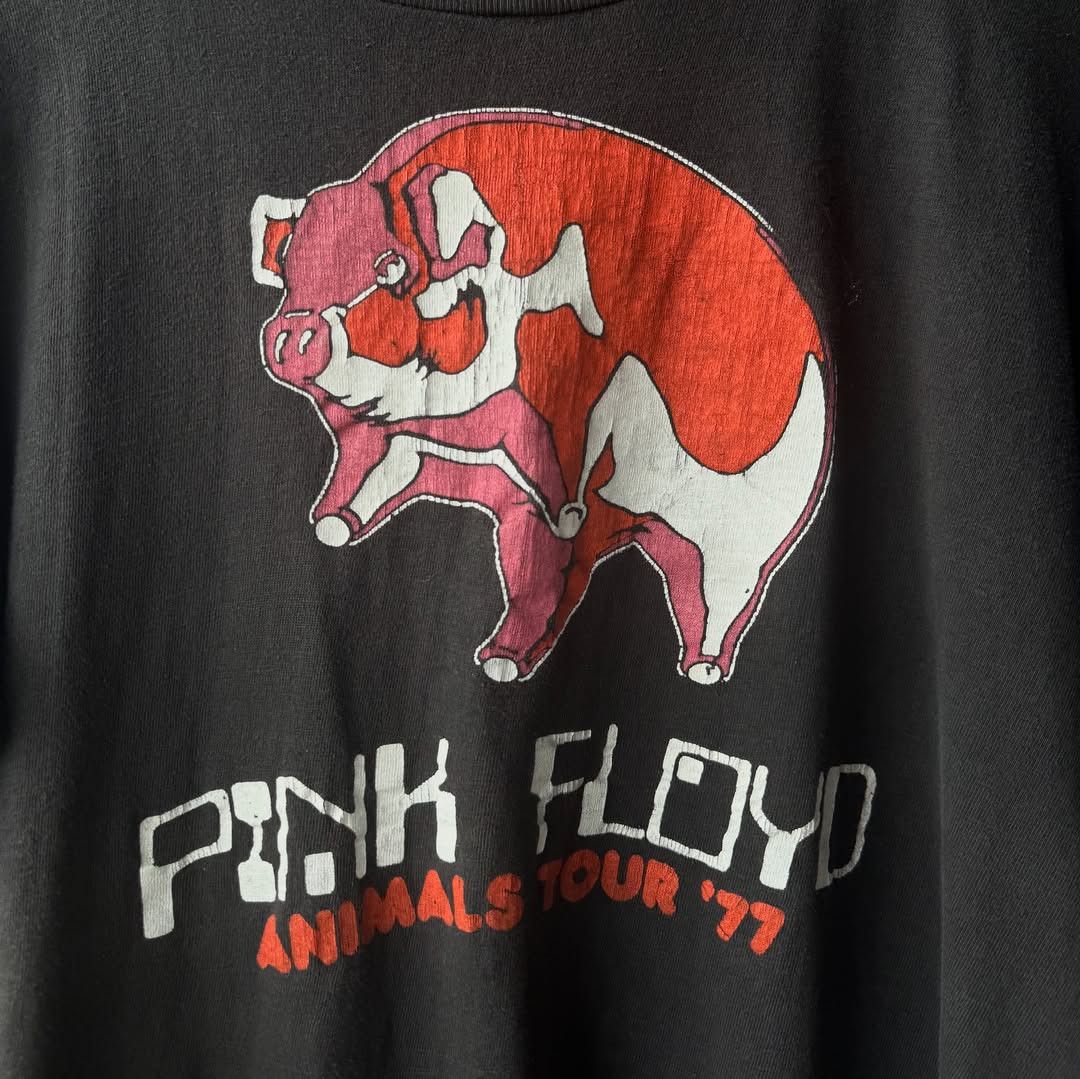 Vintage Pink Floyd 1977 Animals Tour Vintage T-Shirt Size US M / EU 48-50 / 2 - 2 Thumbnail