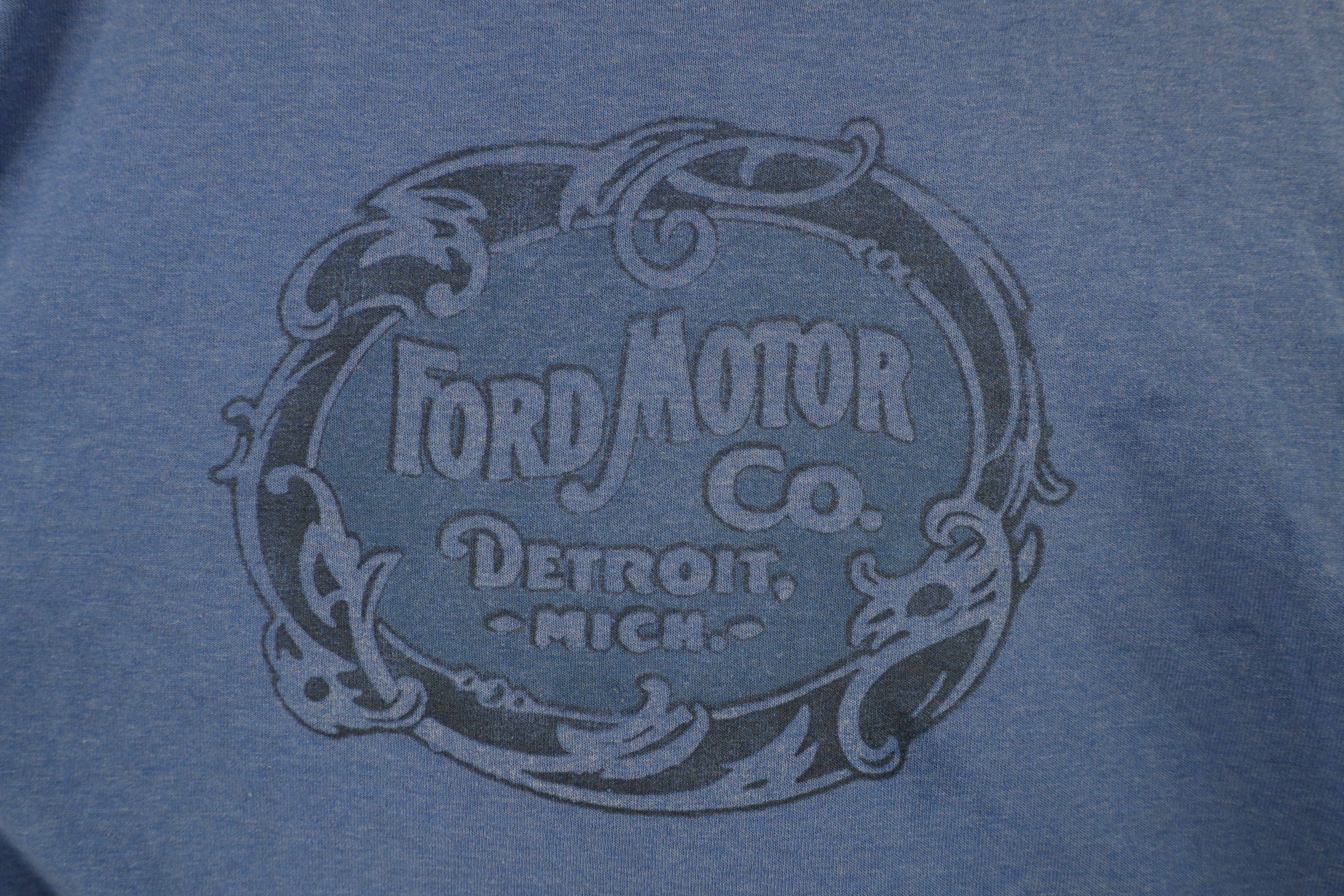 Vintage Vintage Spell Out Ford Motor Co Detroit Michigan T-Shirt Size US L / EU 52-54 / 3 - 4 Thumbnail