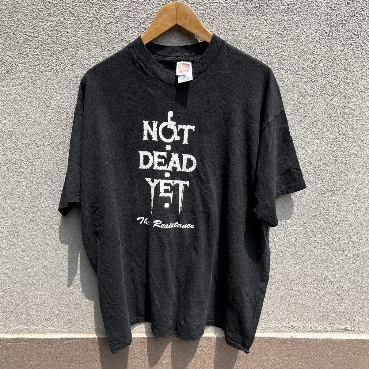 Vintage NOT DEAD YET horror tee suicide
