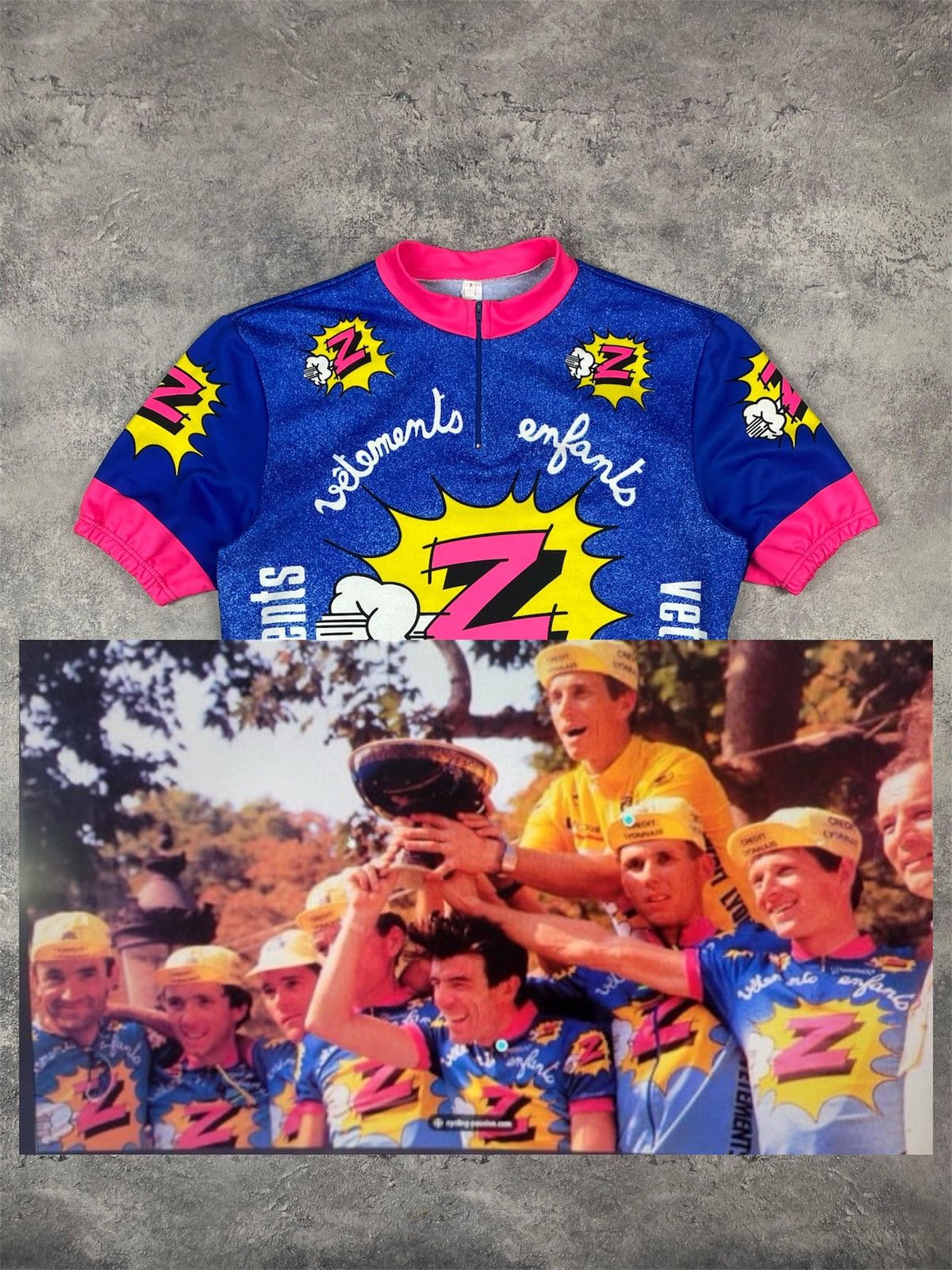 Other Vintage Team Z Tommaso Cycling Jersey Tour de France Era 90s Size US L / EU 52-54 / 3 - 2 Thumbnail