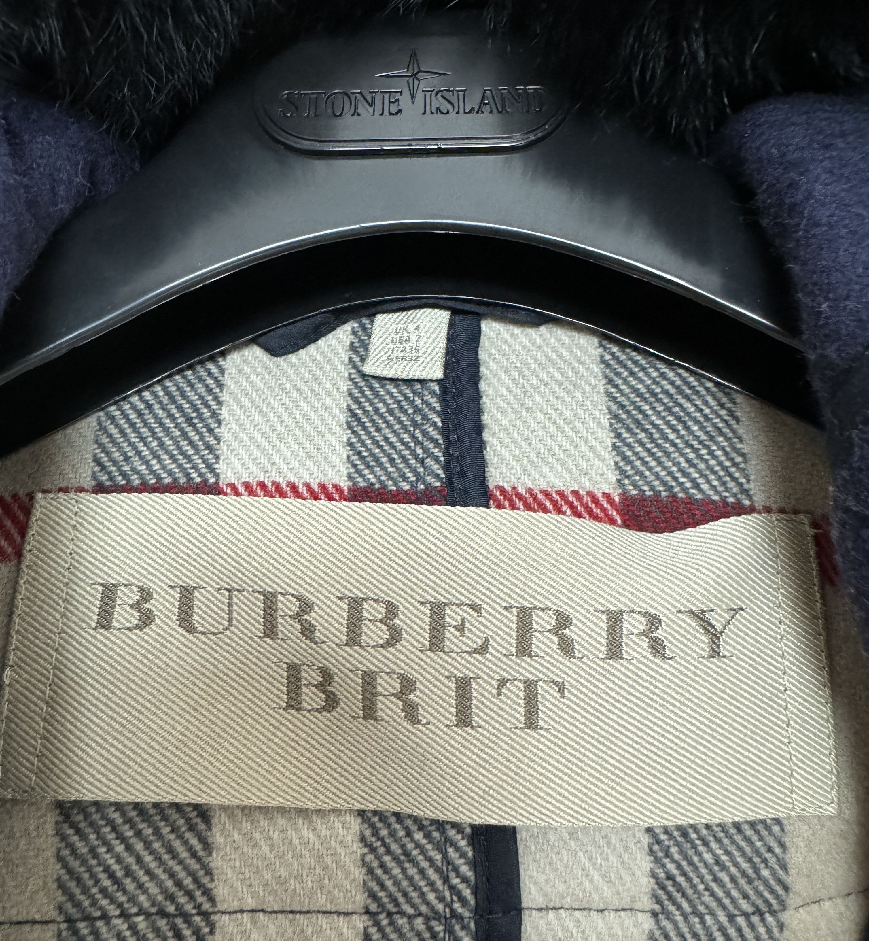 Burberry Burberry Brit Nova Check Duffle Coat Jacket Wool US 2 UK 4 Size XS / US 0-2 / IT 36-38 - 9 Thumbnail