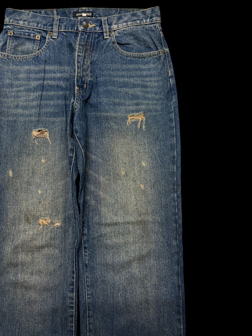 Hysteric Glamour INSANE 90s Amore Puro Baggy Rusty Mudwash Distressed Ripped Size US 29 - 5 Thumbnail