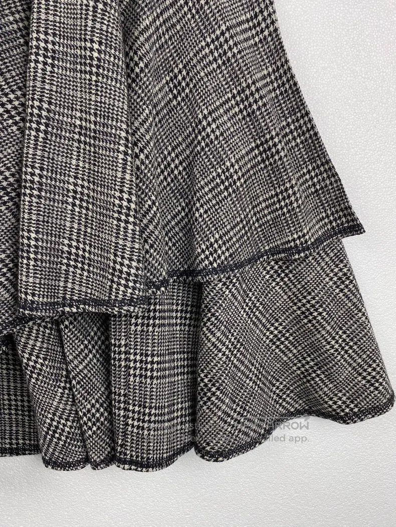 Comme des Garcons Comme Des Garcons size M Houndstooth pattern multi-layered Size 23" - 4 Thumbnail