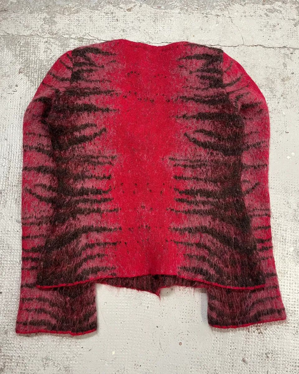 Roberto Cavalli 2000s Roberto Cavalli Red Devil Zebra Cardigan Size M / US 6-8 / IT 42-44 - 7 Thumbnail