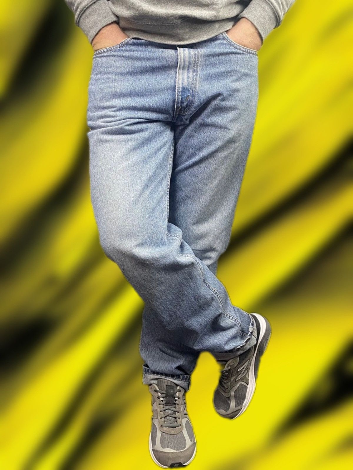Jean × Levi's × Vintage Vintage Levis 615 1998 Jeans Baggy Wash Denim Blue Size US 34 / EU 50 - 2 Thumbnail