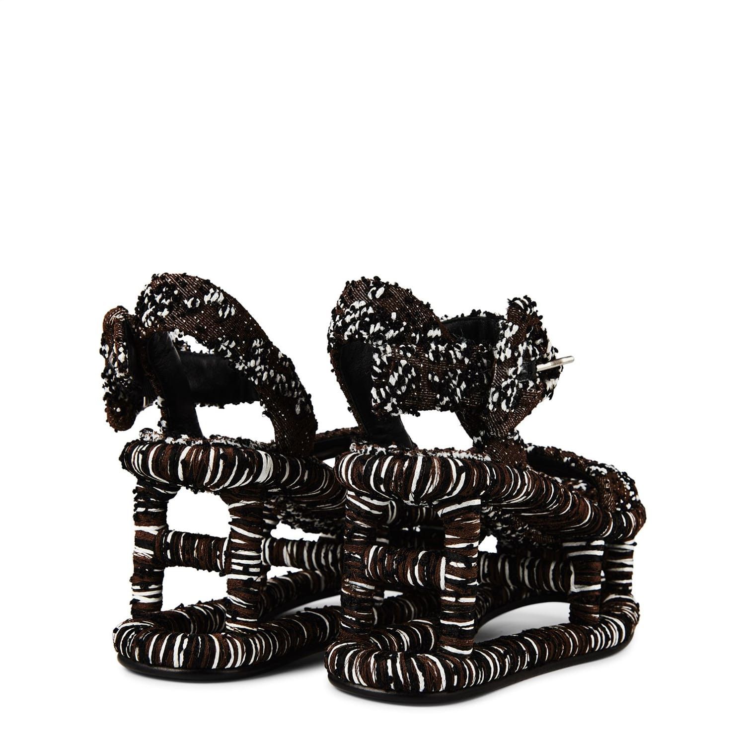 Bottega Veneta Bottega Veneta Flatform Sandals in Brown Size US 7.5 / IT 37.5 - 3 Thumbnail