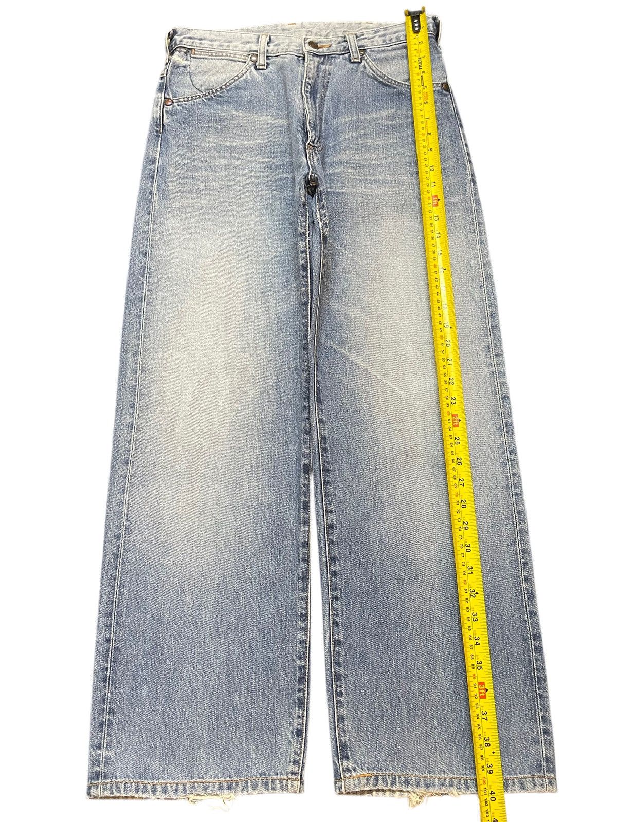 Wrangler Vintage Y2K Wrangler Faded Wash Whiskers Wide Leg Baggy Jean Size US 30 / EU 46 - 13 Thumbnail