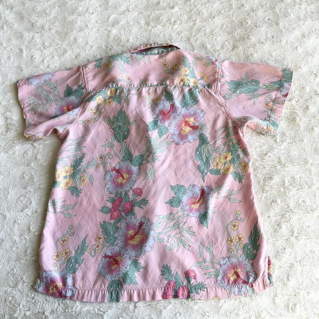 Ocean Pacific Vintage Ocean Pacific Hawaiian Shirt Womens L Pink Floral Size L / US 10 / IT 46 - 2 Thumbnail