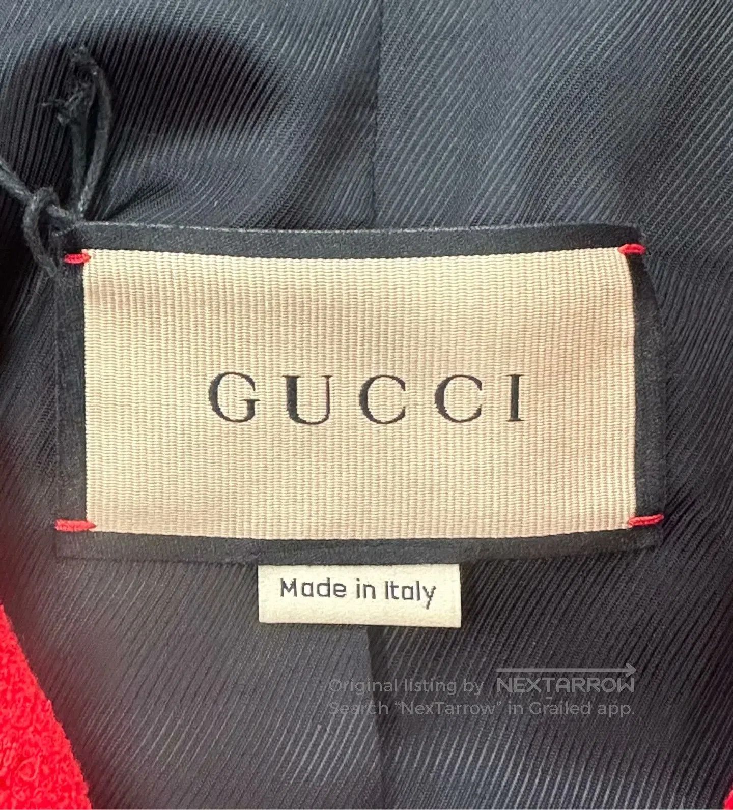 Gucci Guicci Red Classic Double G Gold Button Jacket| Size XS / US 0-2 / IT 36-38 - 4 Thumbnail