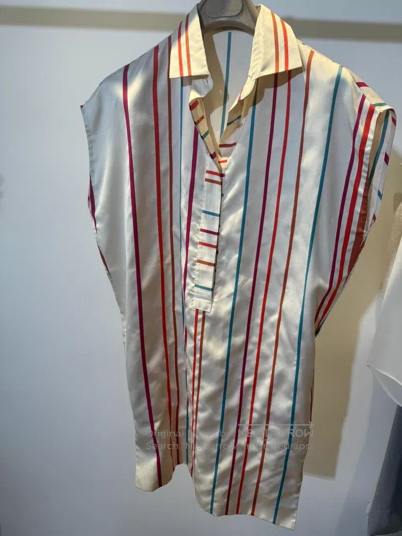 Loro Piana Loro Piana Silk and cotton blended short sleeve dress Size 4XL / US 24-26 - 1 Thumbnail