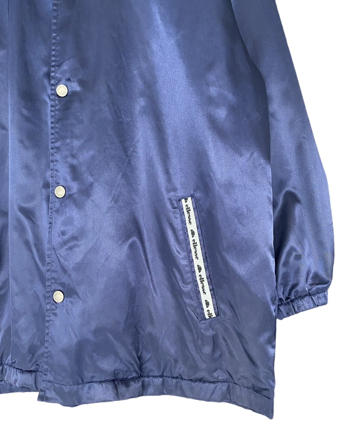 Ellesse × Vintage Vtg ELLESE 90s Polyster Button Jacket Size US L / EU 52-54 / 3 - 7 Thumbnail