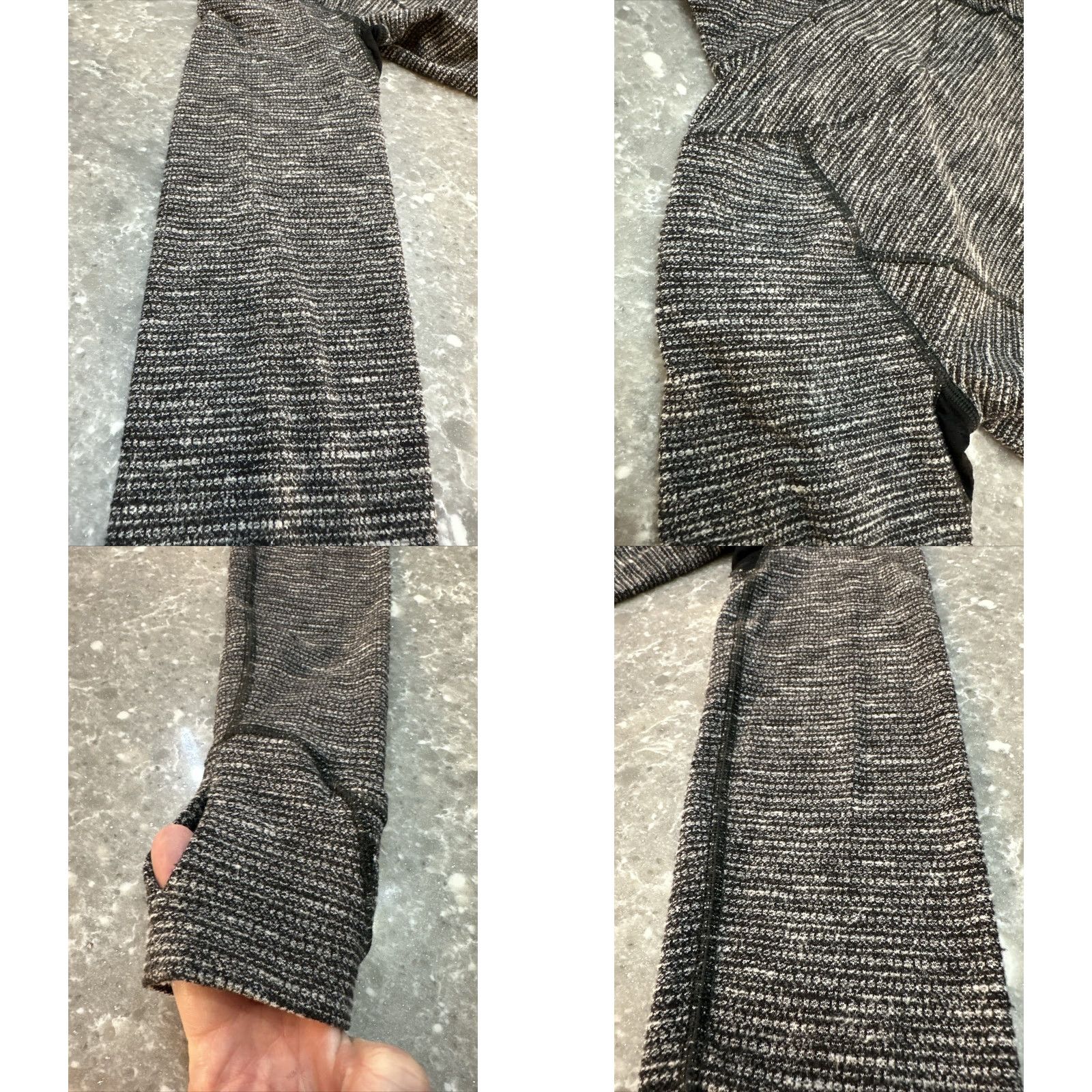 Lululemon Lululemon Think Fast Women’s 1/4 Zip Pullover Shirt Adult Size 4 Black Heathered Pocket Quilt Zip Pullover Women Think Fast Size S / US 4 / IT 40 - 8 Thumbnail