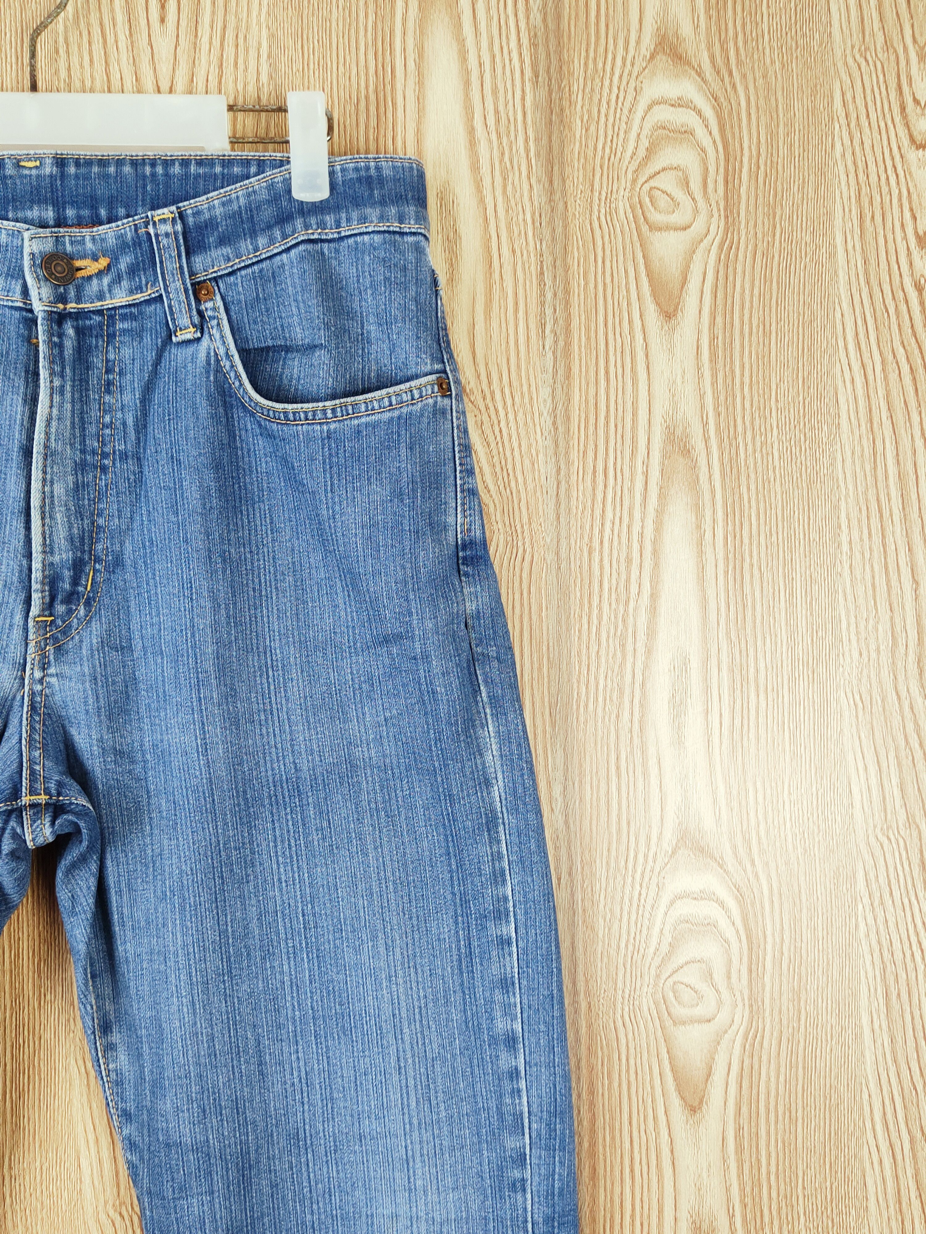 Edwin Edwin vintage Blue Distressed Ripped denim Jeans #W944 Size US 33 - 5 Thumbnail