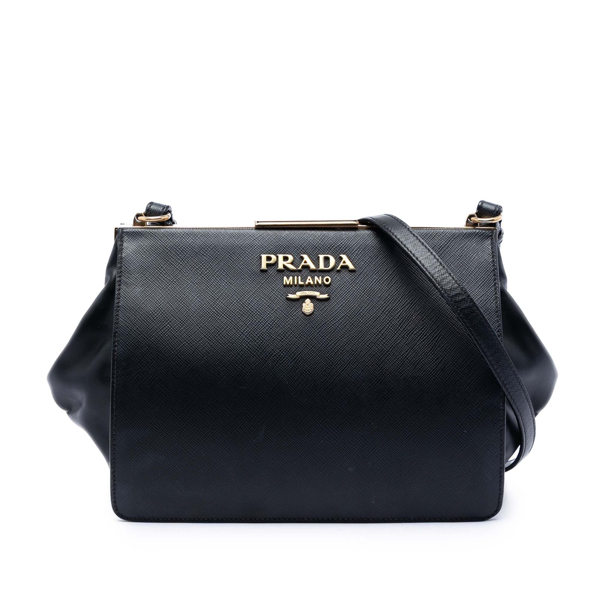 Prada Saffiano and City Calf Light Frame Crossbody Size ONE SIZE - 1 Thumbnail
