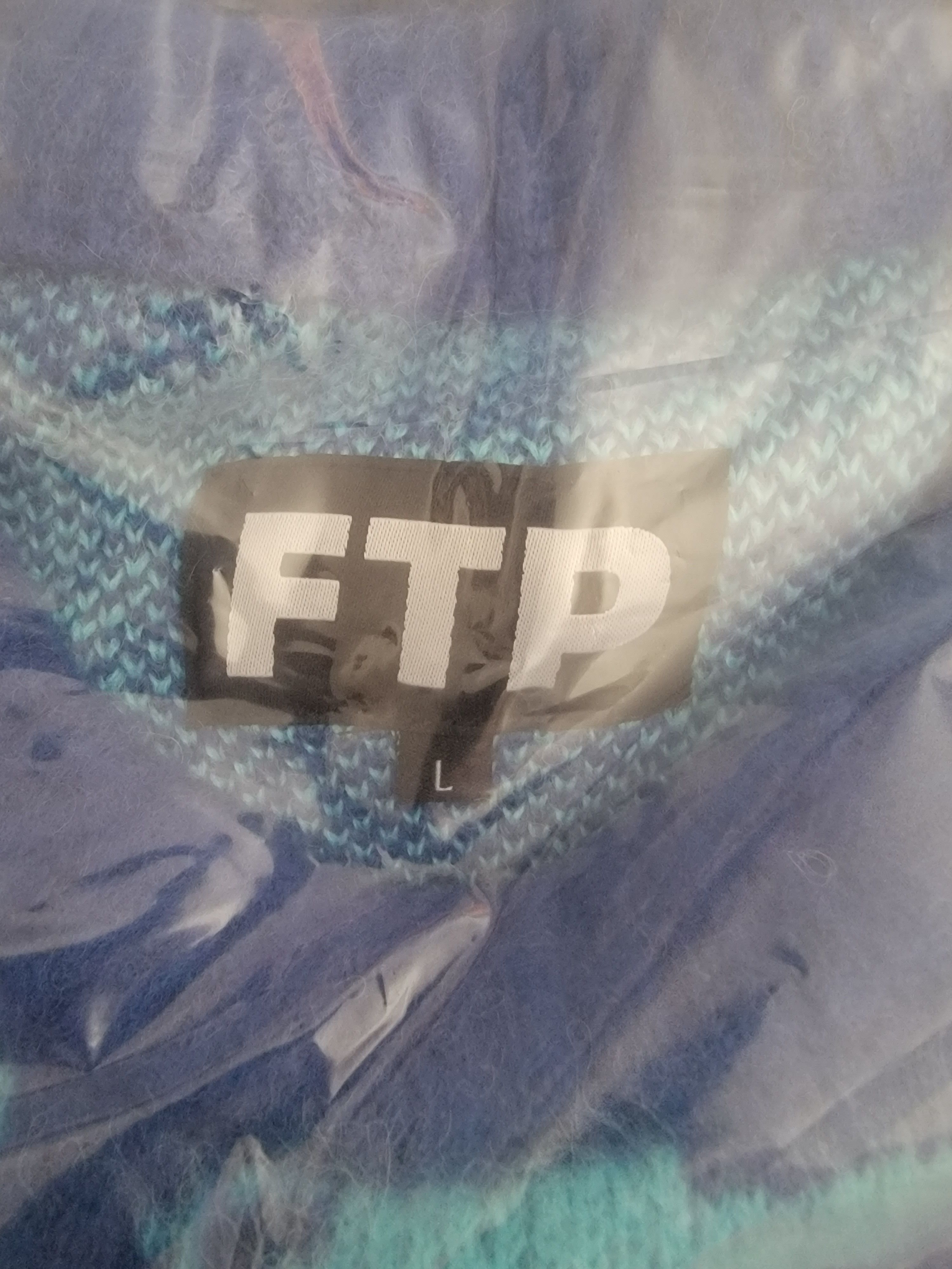 Fuck The Population FTP Archive Mohair Sweater (Royal Blue, L) Size US L / EU 52-54 / 3 - 5 Thumbnail