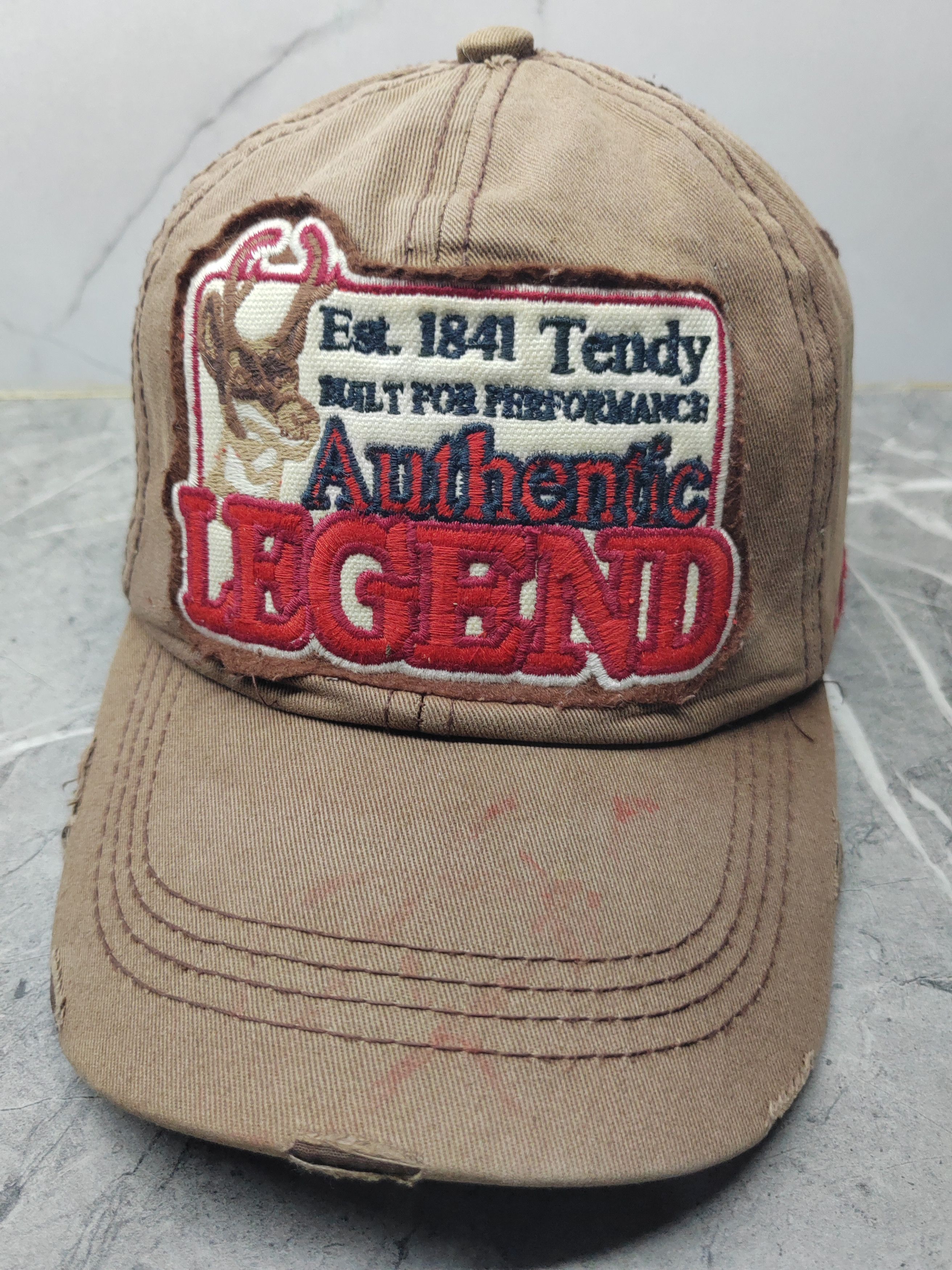 Vintage Vintage American Lagend Distressed Style Cap Hat Size ONE SIZE - 1 Thumbnail