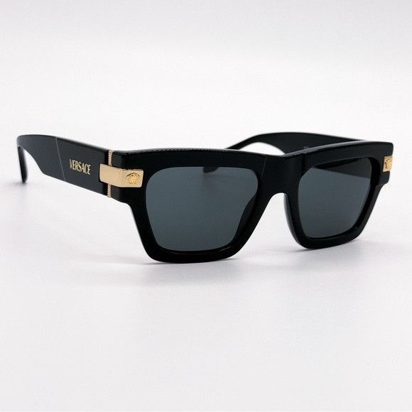 Versace NEW VERSACE MOD 4464 GB1/87 BLACK VE4464 GB187 UNISEX SUNGLA Size ONE SIZE - 4 Thumbnail
