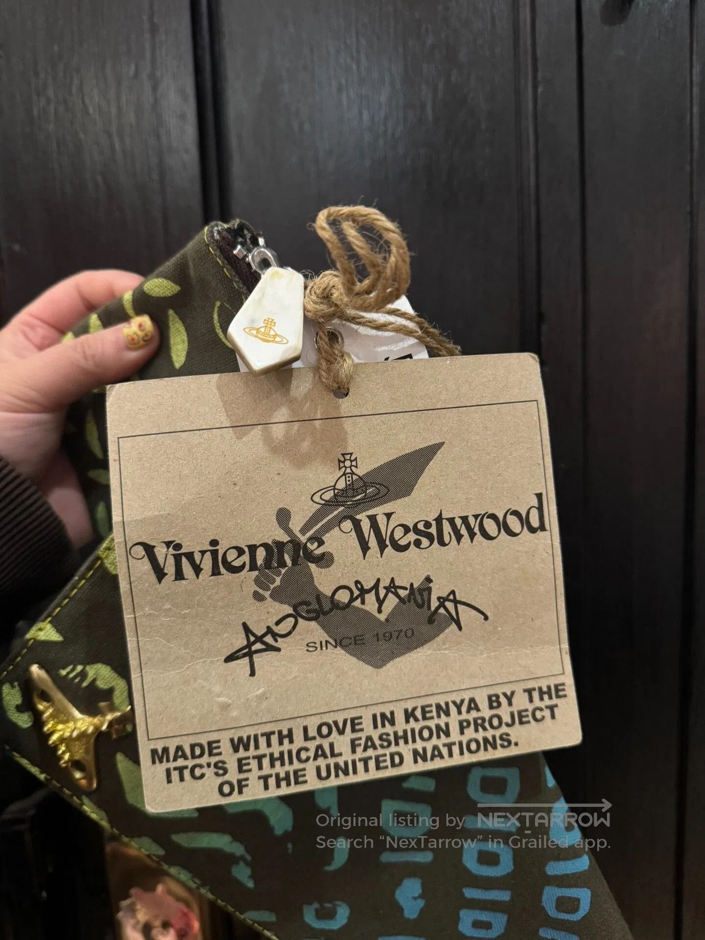 Vivienne Westwood Vivienne Westwood Africa Canvas Saturn Clutch. Size ONE SIZE - 4 Thumbnail