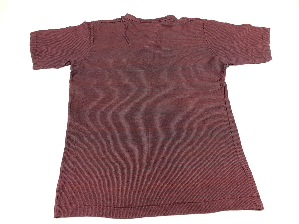 Pierre Balmain × Vintage Pierre Balmain Paris Tokyo Corduroy Henley Neck Tee T-shirt Size US M / EU 48-50 / 2 - 2 Thumbnail