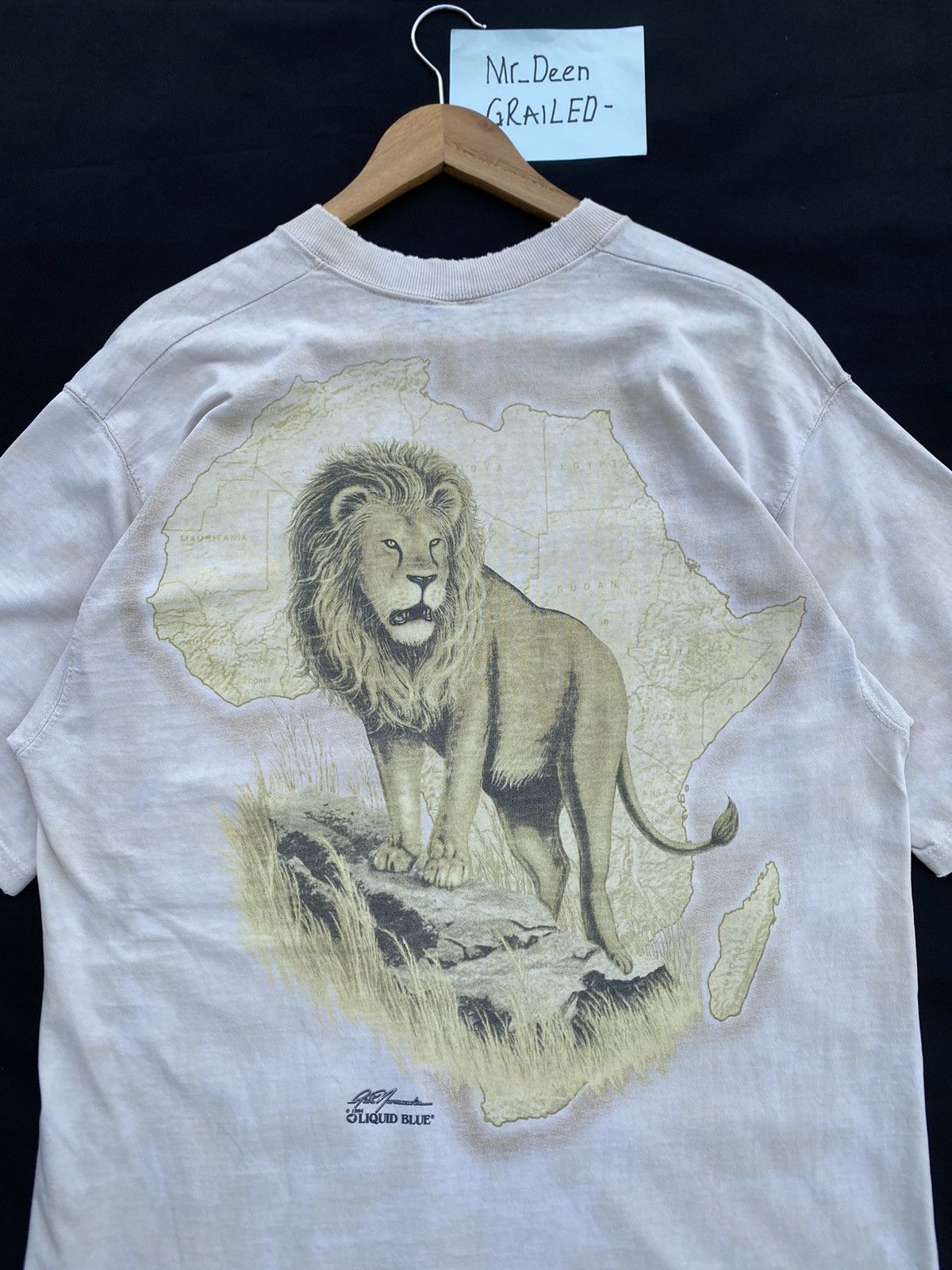 Liquid Blue Rare Vintage Liquid Blue Lion Head Printed Tshirt Size US L / EU 52-54 / 3 - 23 Thumbnail