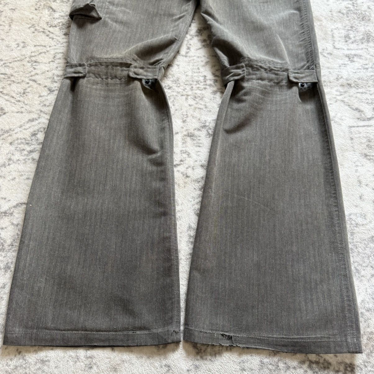 Issey Miyake 2000s Tete Homme Japan Gun Pocket Reconstructed Flare Cargo Size US 30 / EU 46 - 10 Thumbnail