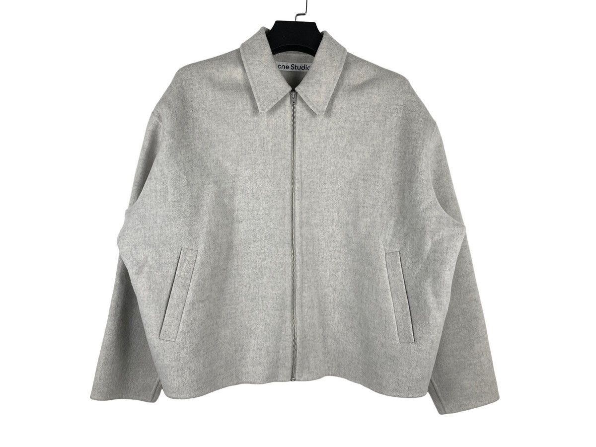 Acne Studios Acne Studios Wool Zip Up Jacket Gray Size US S / EU 44-46 / 1 - 1 Thumbnail