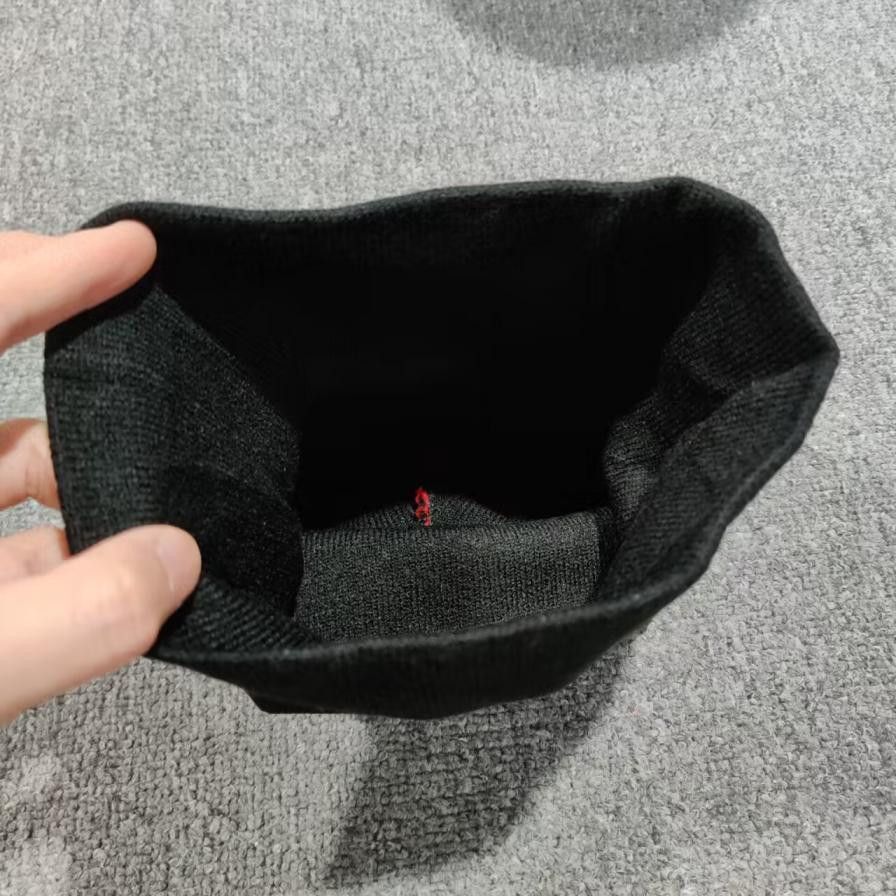 Japanese Brand Activate Spider Web Graphic No Cuff Knit Beanie Hat Black Size ONE SIZE - 5 Thumbnail