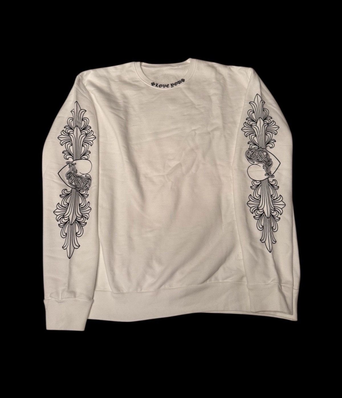 Chrome Hearts Chrome Hearts ‘Love You’ Crewneck Size US M / EU 48-50 / 2 - 1 Thumbnail