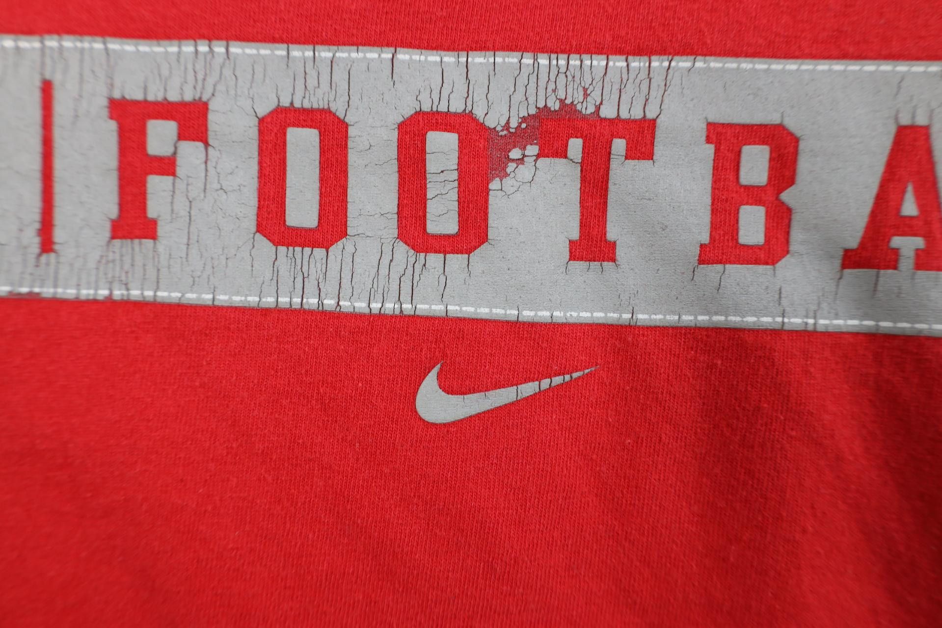 Nike Vintage Nike Swoosh Ohio State University Football T-Shirt Size US L / EU 52-54 / 3 - 5 Thumbnail