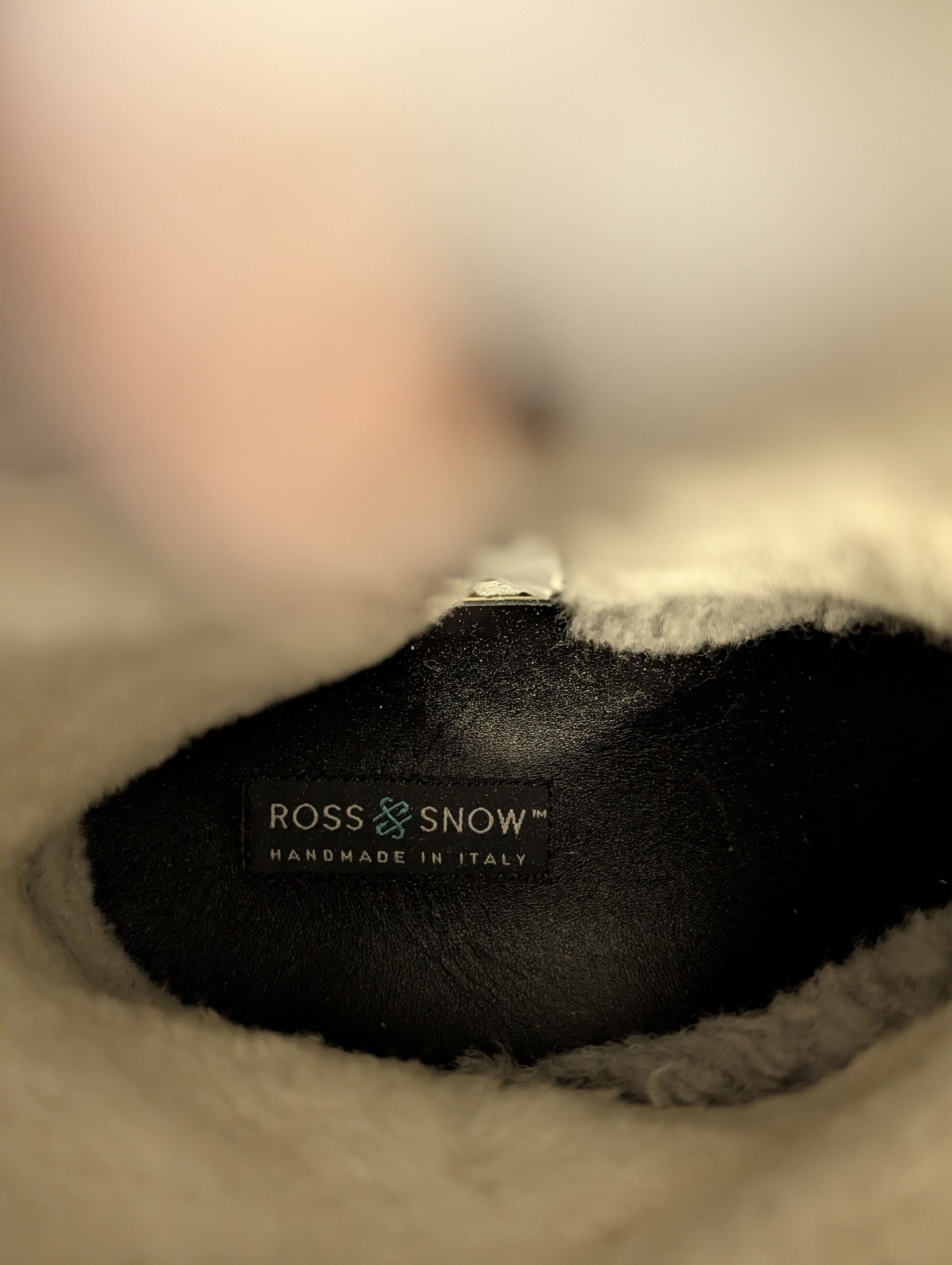Other ROSS SNOW Leather shearling lined Italian Vibram boots Size US 9 / EU 42 - 14 Thumbnail