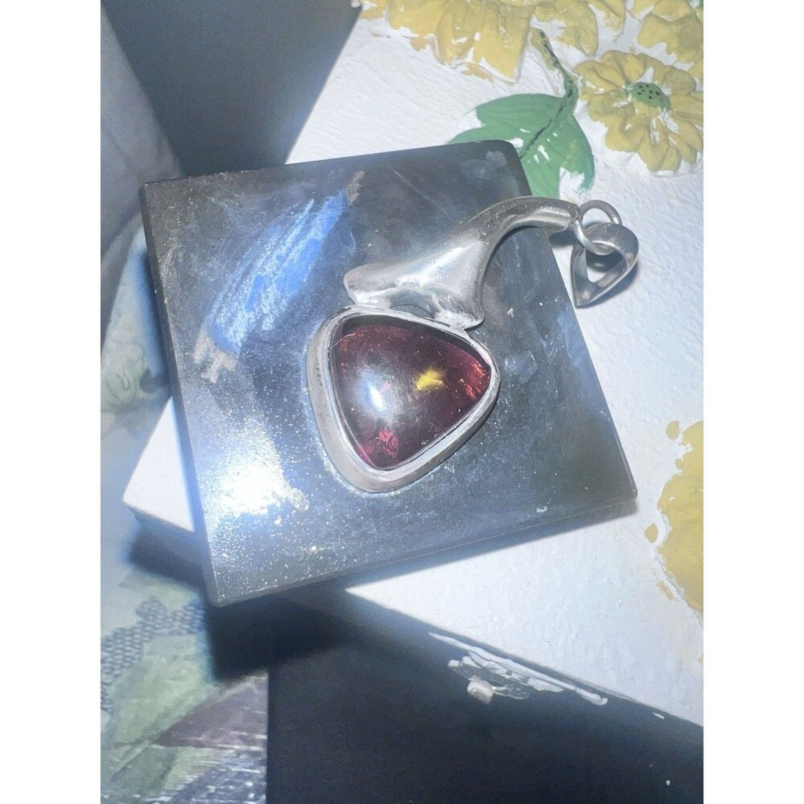 Other Tested 925 Sterling Silver Large Bail Amber Pendant Size ONE SIZE - 6 Thumbnail
