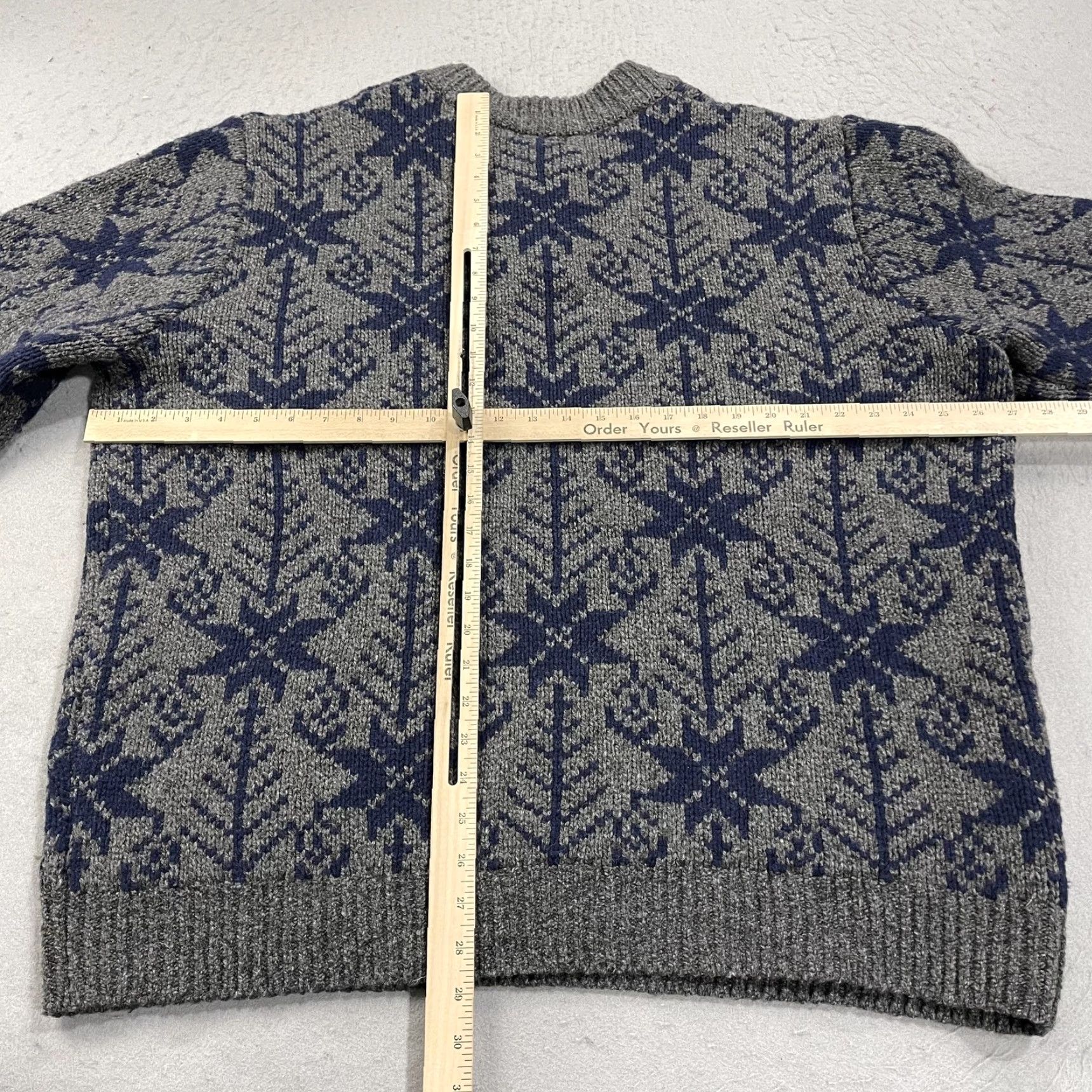 Vintage VINTAGE LL Bean Sweater Mens 2XL Gray Lambswool Henley Fair Isle Ragg Wool Ski Snow Size US XXL / EU 58 / 5 - 6 Thumbnail