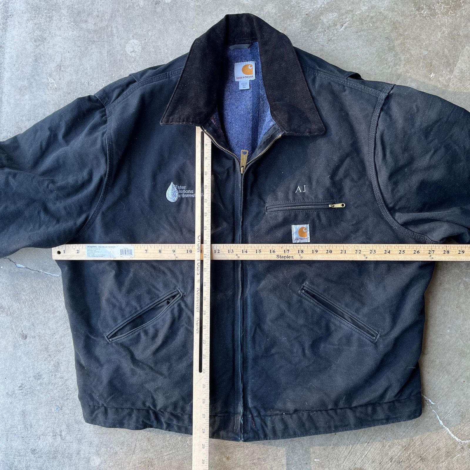 Vintage VINTAGE BLACK CARHARTT DETROIT JACKET J97 2XL CARPENTER Size US XXL / EU 58 / 5 - 5 Thumbnail