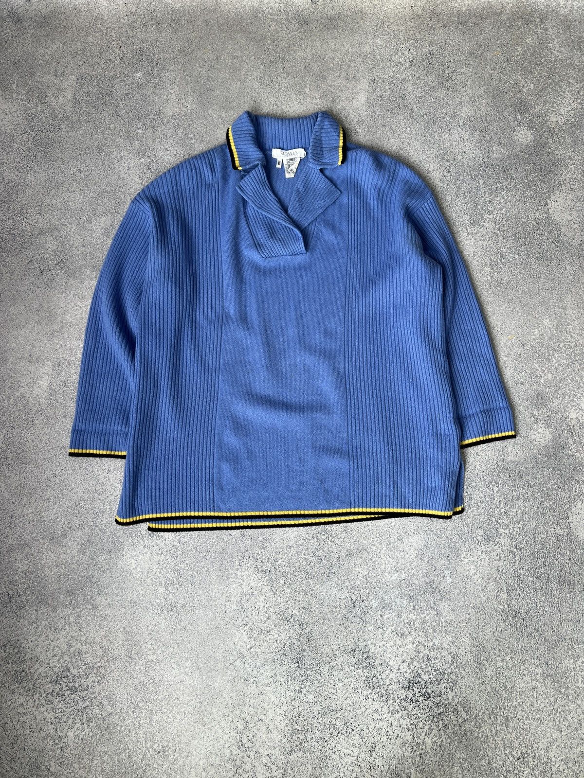 Escada × Vintage Vintage Escada Blue Women’s Sweater Rare Size M / US 6-8 / IT 42-44 - 2 Thumbnail