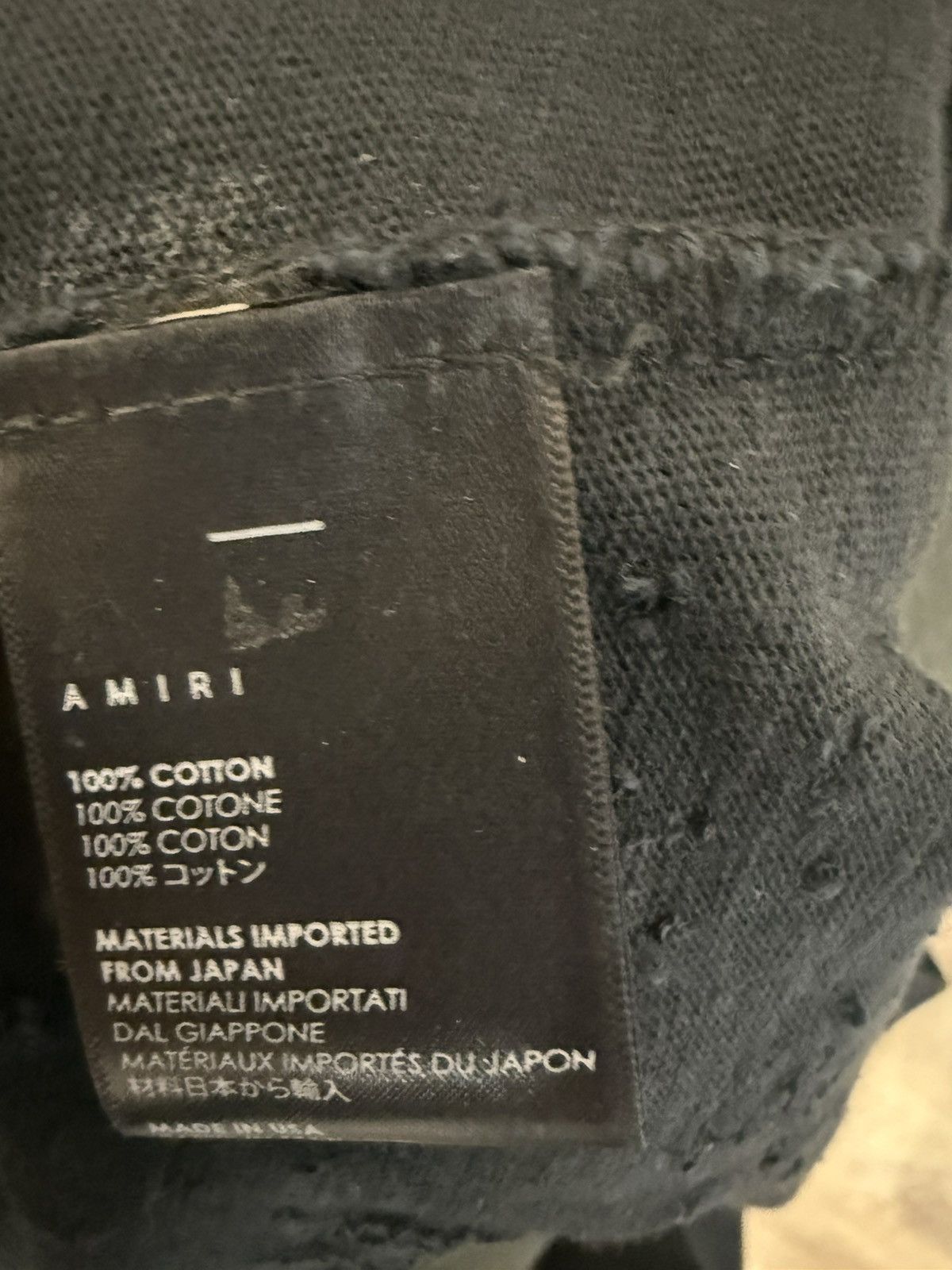 Amiri Black Bullet hole amiri Size US S / EU 44-46 / 1 - 4 Thumbnail