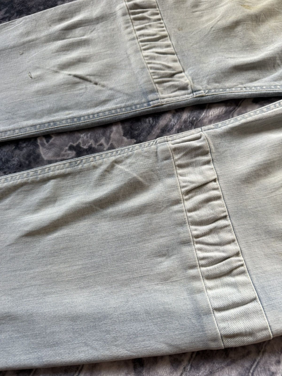 Diesel × Vintage 2000s Diesel Narrot Dr-Ne Denim Hybrid Sweatpants Size US 31 - 6 Thumbnail