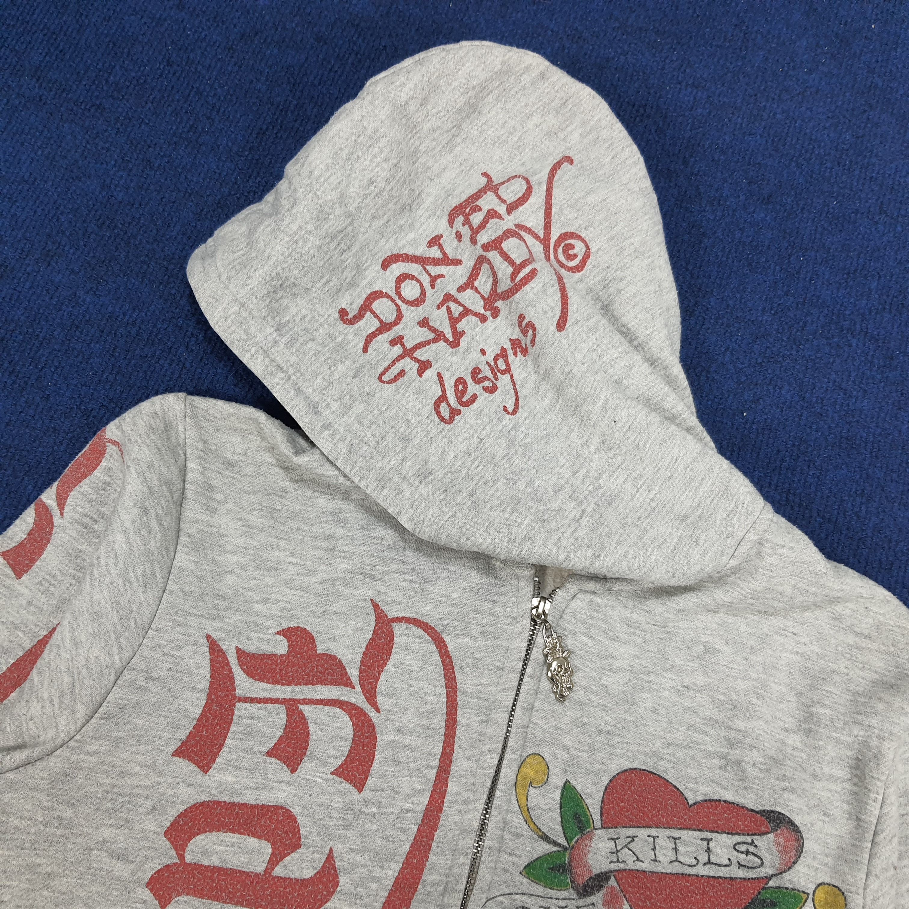 Christian Audigier × Ed Hardy × Vintage Vintage Ed Hardy by Christian Audigier Designer Hoodie Size US M / EU 48-50 / 2 - 5 Thumbnail