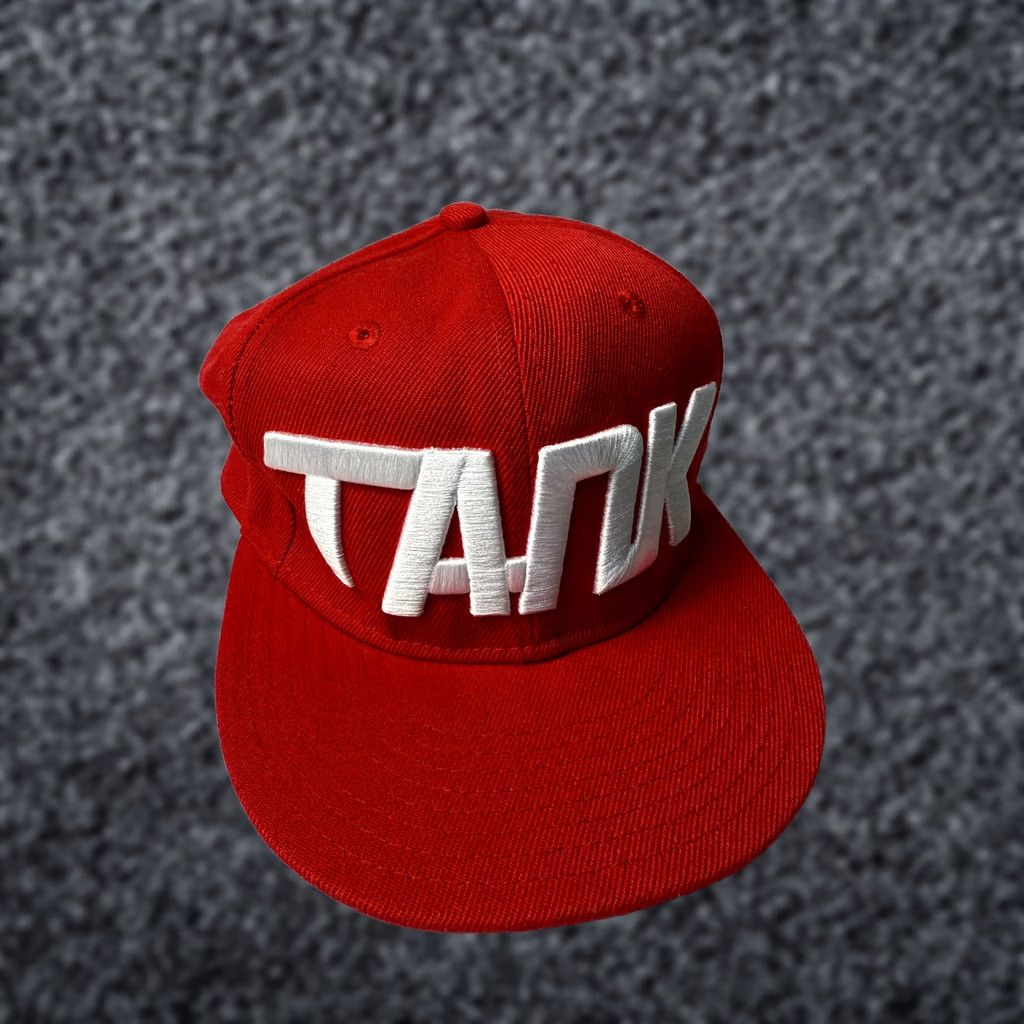 Vintage TANK by Deji signed red snapback cap Size ONE SIZE - 1 Thumbnail