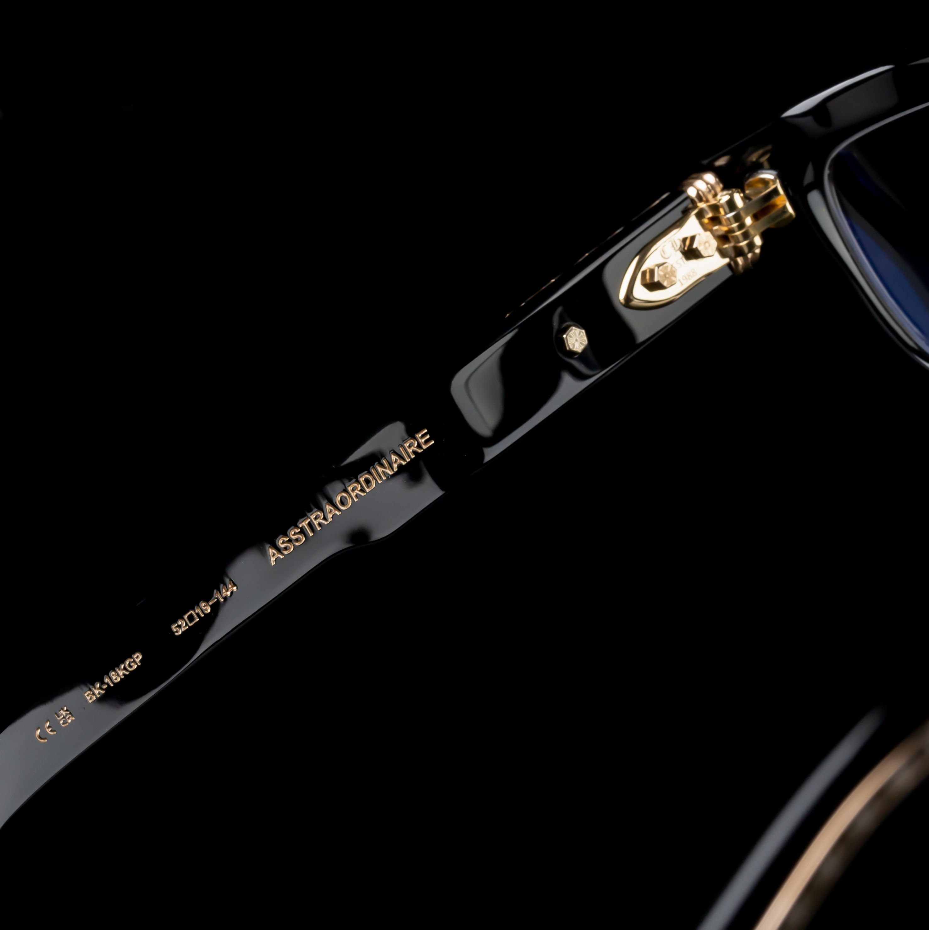 Chrome Hearts CHROME HEARTS ASSTRAORDINAIRE BLACK/ 18KGP GLASSES Size ONE SIZE - 3 Thumbnail