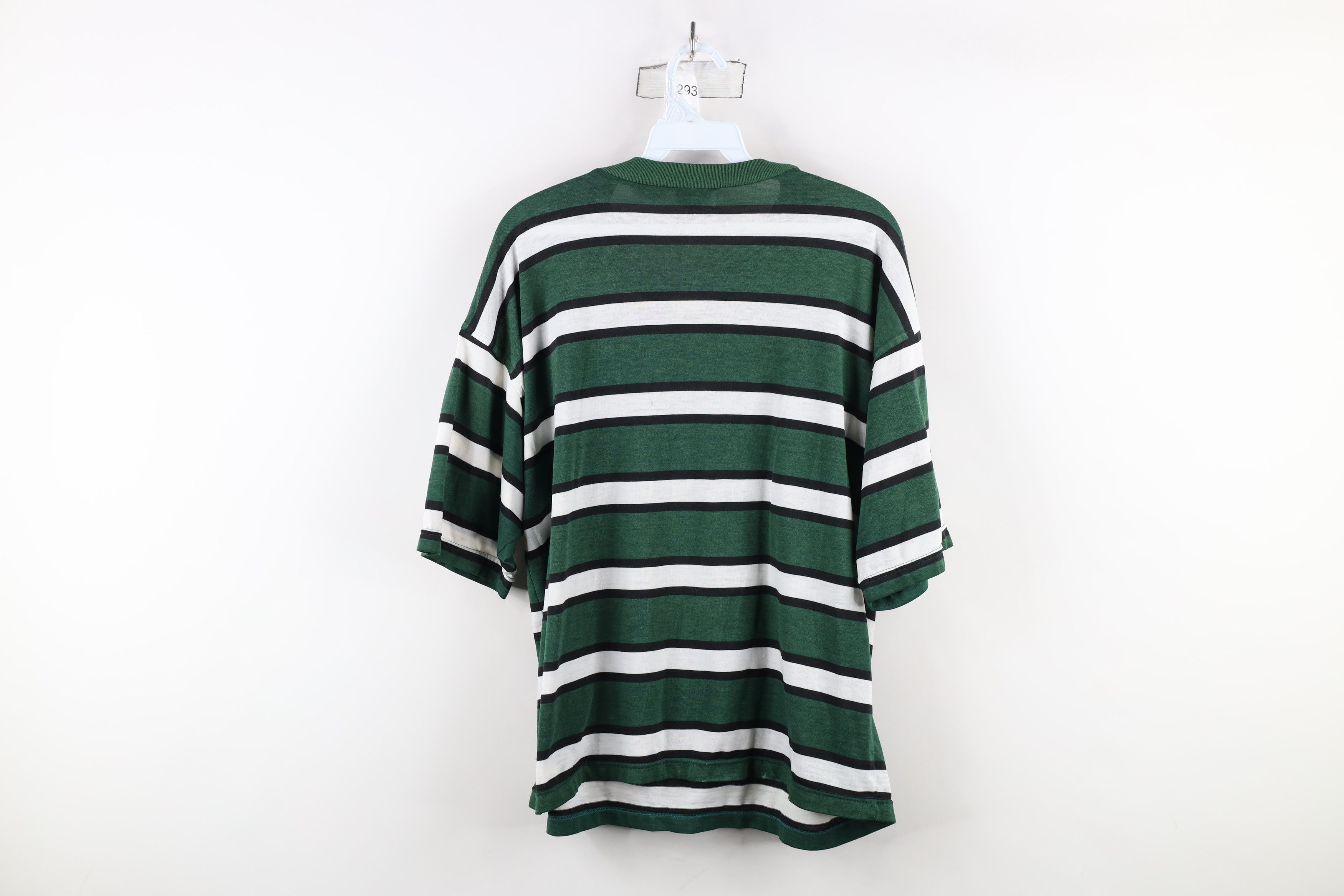 Vintage Vintage 90s Streetwear Faded Soft Striped Henley T-Shirt Size M / US 6-8 / IT 42-44 - 11 Thumbnail