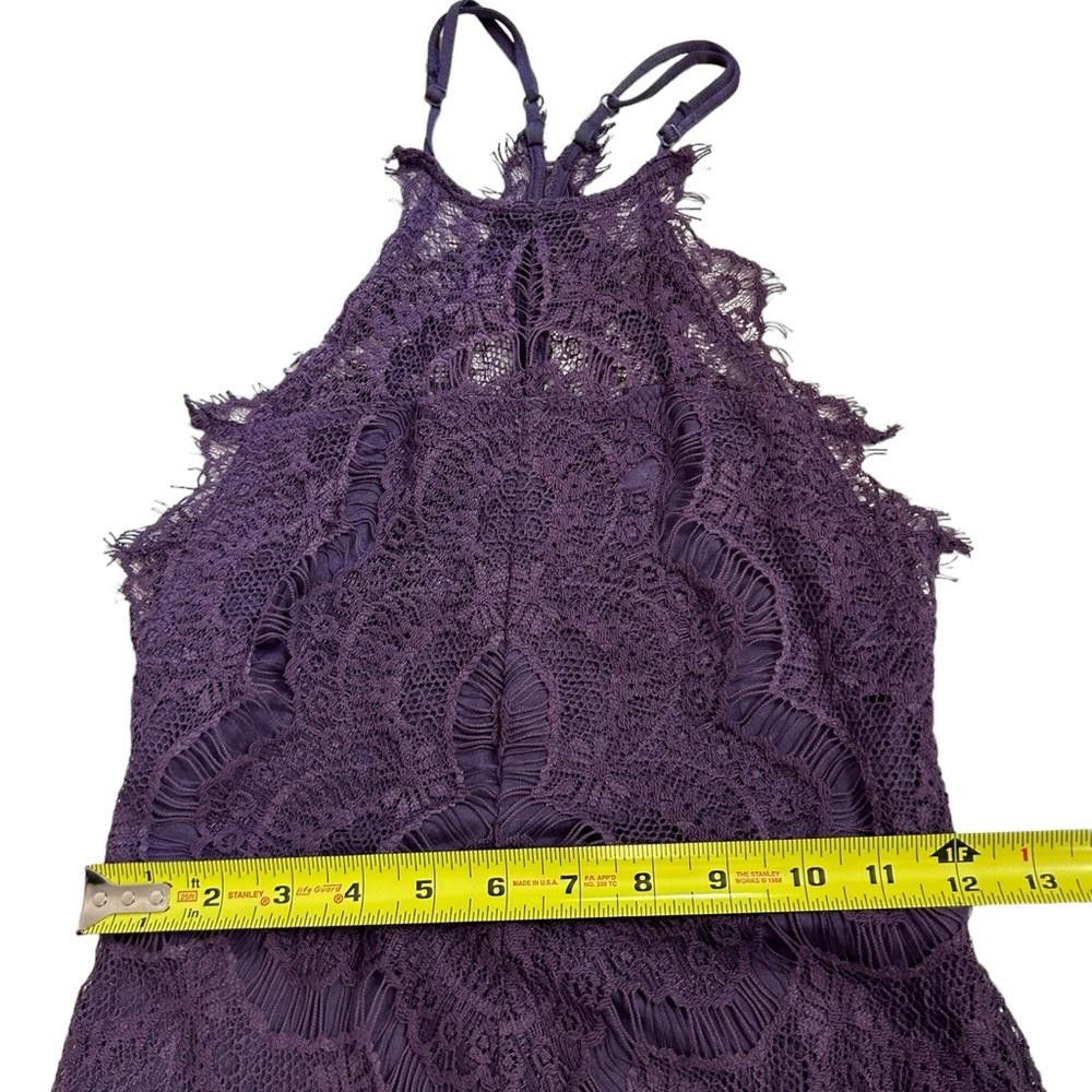 Free People Free People l She’s Got It Purple Lace Mini Dress XS Size XS / US 0-2 / IT 36-38 - 4 Thumbnail