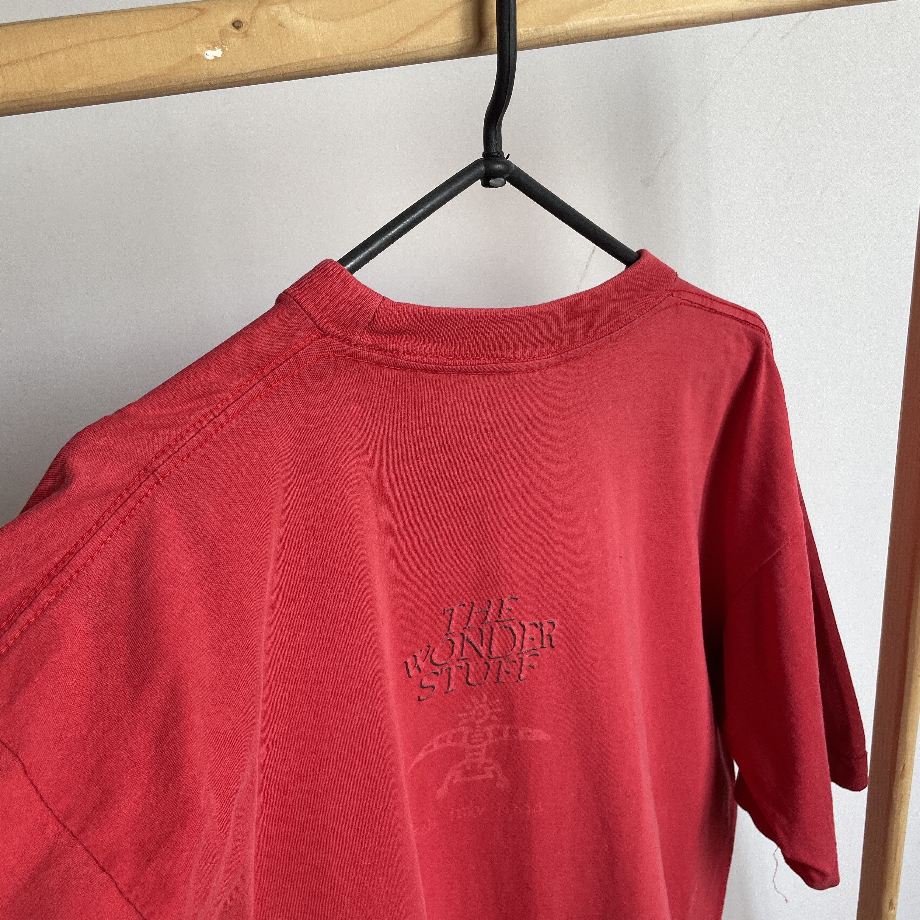 Band Tees The Wonder Stuff Idiot Under Construction 1994 Promo T-Shirt Size US XL / EU 56 / 4 - 4 Thumbnail